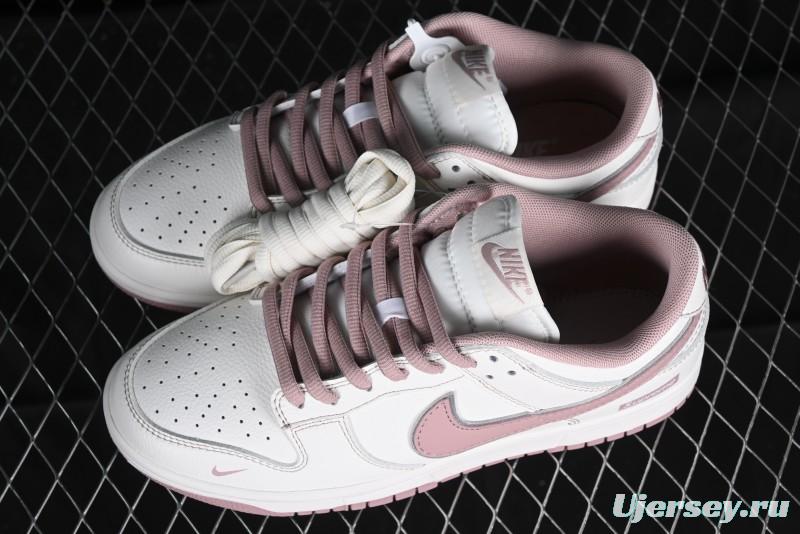 Nike Supreme x SB Dunk Low Collaboration - Rouge Pink Anniversary High-End Custom Low-Top Casual Skate Shoes - DY1503-006