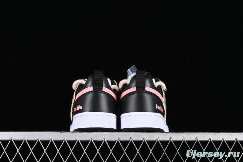 Nike Court Borough Low 2 Berry Worry Playful Cute Trendy Retro Low-Top Casual Sneakers - BQ5448-110