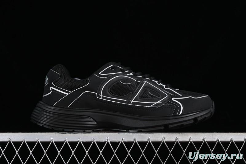 Dior B30 Sneakers with Reflective CD30 Logo and Lightweight Rubber Sole - CD30