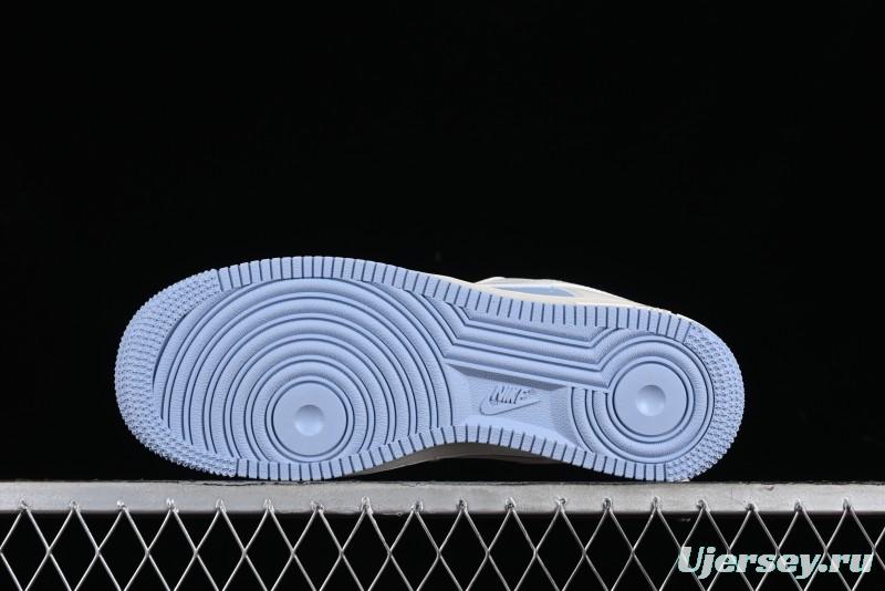 Nike Air Force 1 '07 Low LV Collaboration - Off White Ice Blue Casual Sneakers BB9599-203