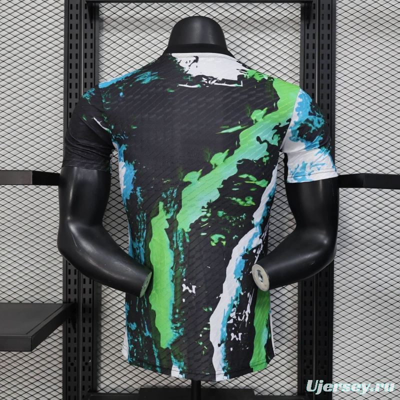 25/26 Player Version Real Madrid Black Splash Art Special Edition Jersey