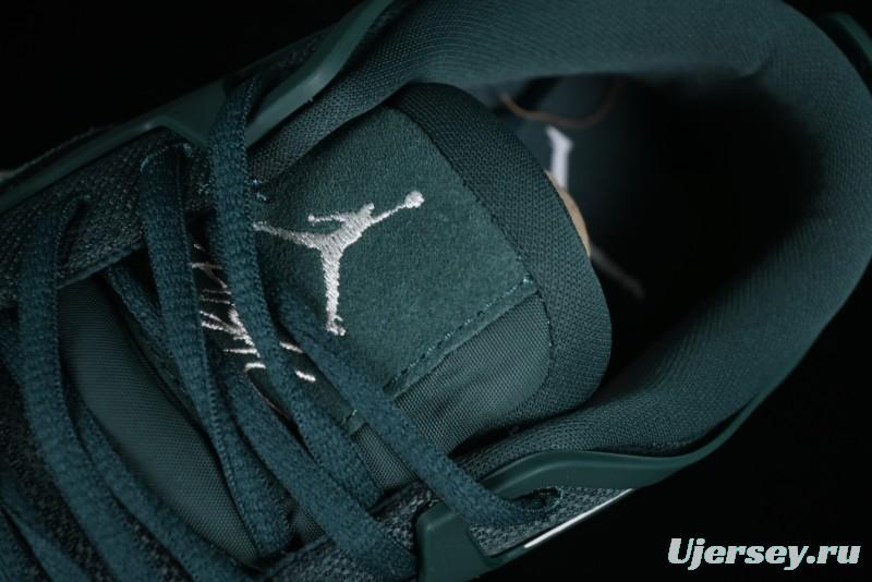 Nike Air Jordan 4 Remastered Military Green Retro Sneakers - FQ7940-300