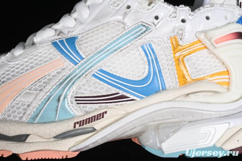 Balenciaga Runner Kith Four Color Retro Casual Sneakers - W3RNY0326