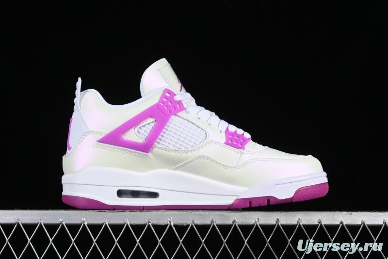 Nike Air Jordan 4 Retro Sneakers with Hyper Violet Accents - FQ1314-151