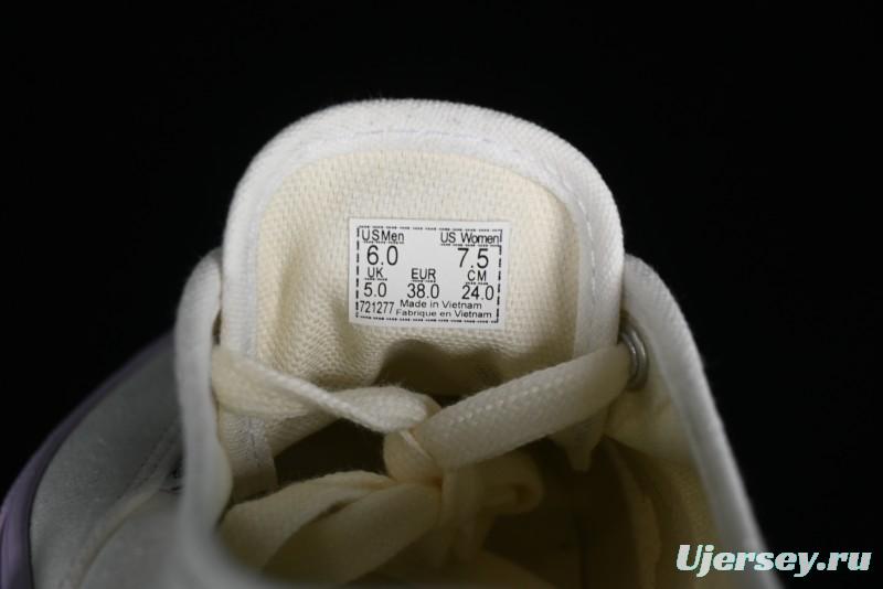 Vans Authentic White Purple Canvas Skate Shoes - VN0009PVCGX