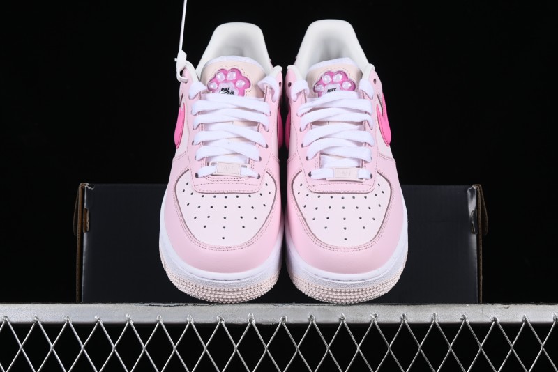 Nike Air Force 1 '07 Low White Pink Casual Sneakers - HM3696-661