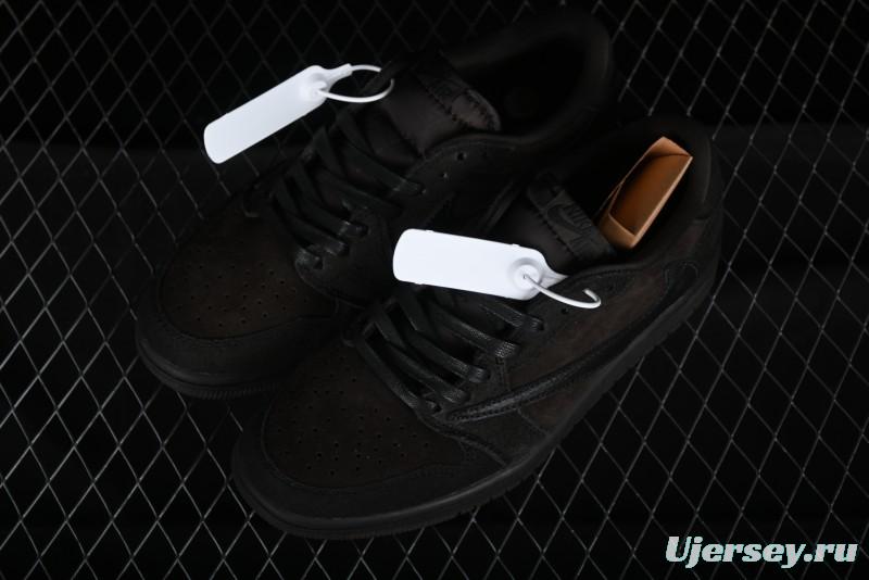 Nike Travis Scott x Air Jordan 1 Low OG AJ1 Reverse Swoosh Sneakers - DM7866-202