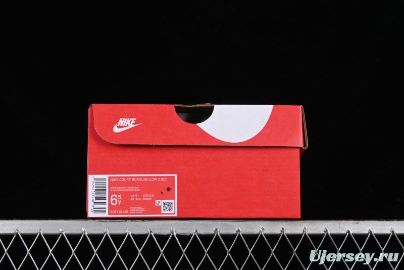 Nike Court Borough Low 2 Sneakers in Cool Blackberry with Sweet & Spicy Design - BQ5448-110