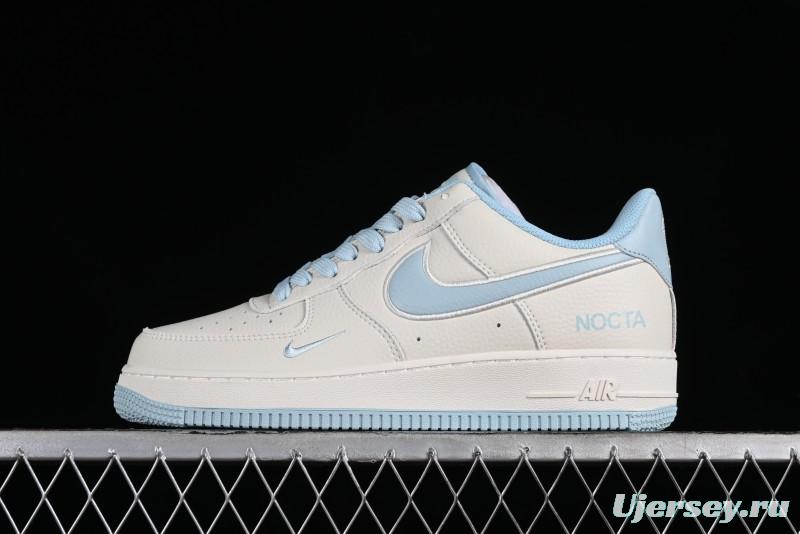 Nike Nocta x Nike Air Force 1 '07 Low Casual Sneakers with 3M Reflective Details and Full-Length Air Cushion - NO0224-026