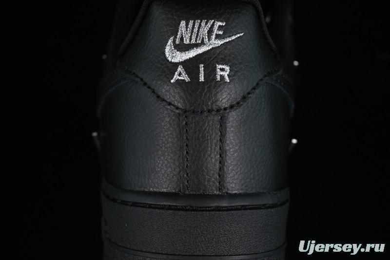 Nike Air Force 1 '07 Low Silver Swoosh Casual Sneakers - HQ1180-001