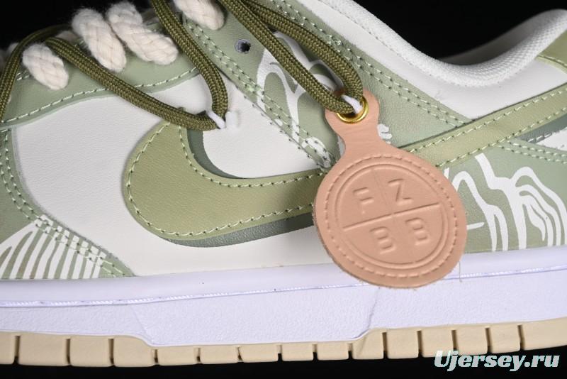 Nike Dunk Low FZBB Chinese Tea Gift Box Palace Longjing Tea SB Lace-Up Low-Top Casual Sneakers - DV0831-003