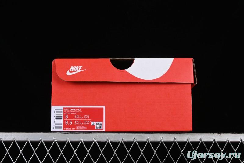 Nike Dunk Low Green Snake SB Low-Top Casual Skate Shoes - FQ8893-397