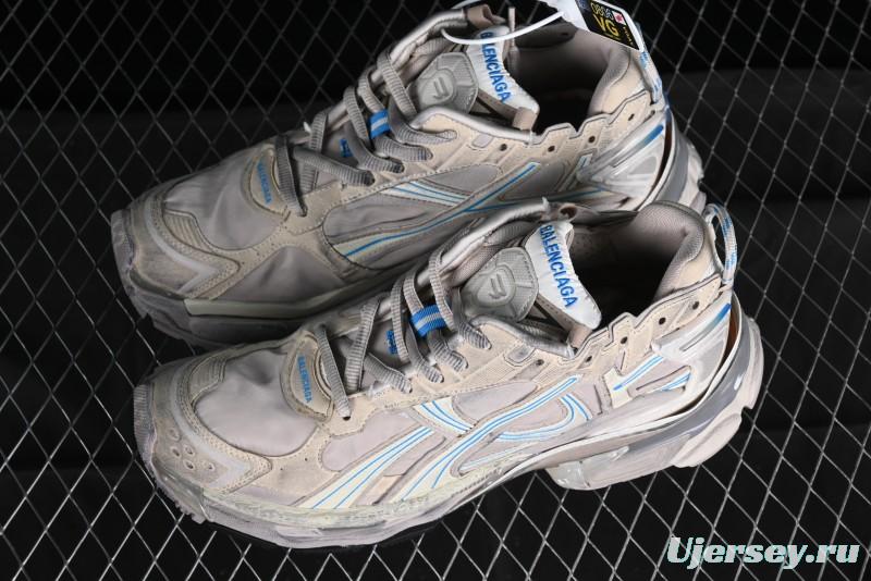 Balenciaga Runner Kith Four Color Retro Casual Sneakers - W3RNY2240