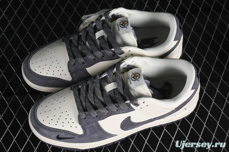 Nike SB Dunk Low Lightning Collaboration - Off White Navy Blue Small Blue Swoosh Anniversary High-End Custom Low-Top Casual Sneakers - XD1688-032