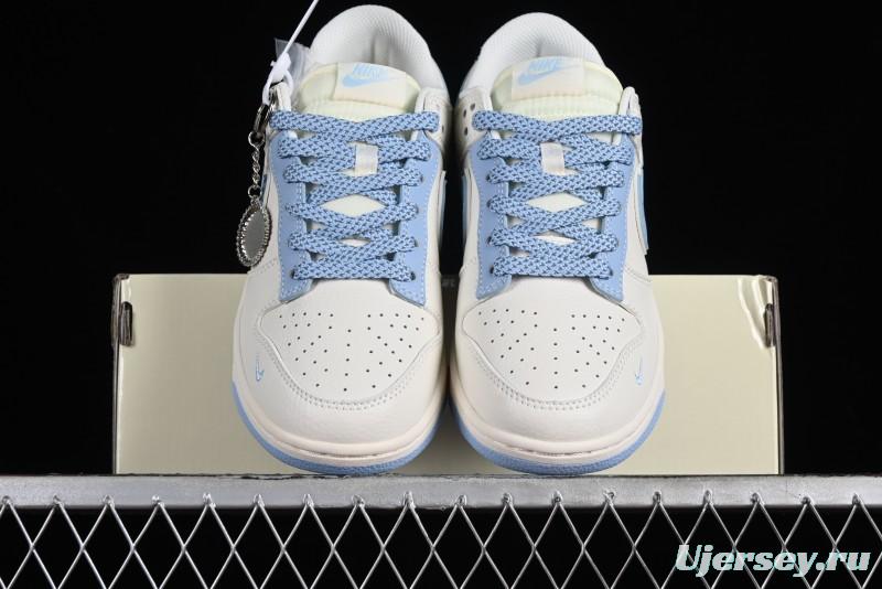 Nike Supreme x SB Dunk Low Stone Island Collaboration - Azure Starry Sky Anniversary High-End Custom Low-Top Casual Sneakers - BB9866-001