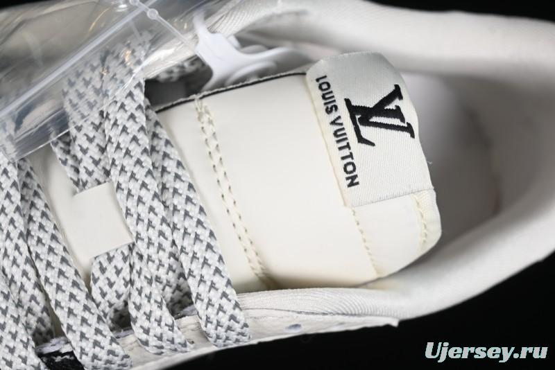 Nike Travis Scott x Fragment Design x Jordan Air Jordan 1 Low OG SP AJ1 LV Black Denim Print Low-Top Casual Sneakers - SJ2068-008