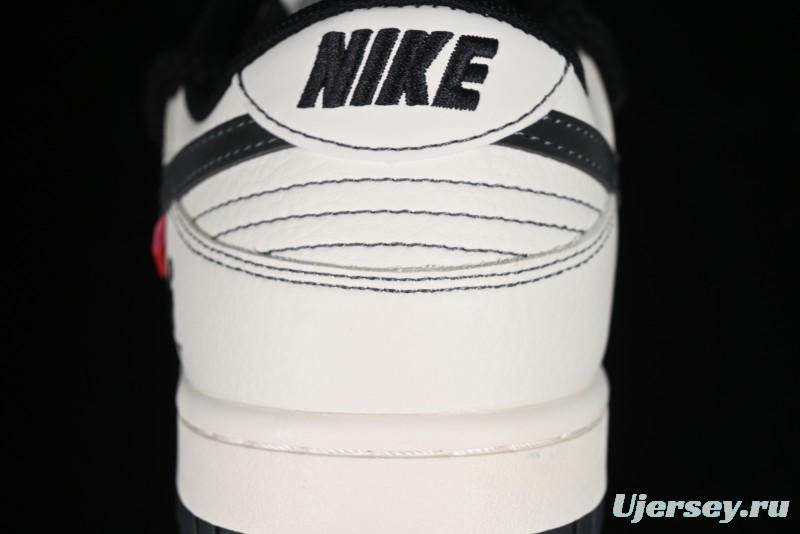 Nike SB Dunk Low Carhartt Collaboration - Strap Black Hook Anniversary High-End Custom Low-Top Casual Skate Shoes - SJ2068-265