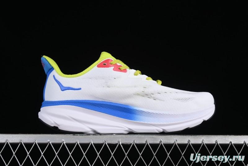 HOKA ONE ONE Clifton 9 Lightweight Knit Mesh Running Shoes with Enhanced Cushioning - 1127895 BVR