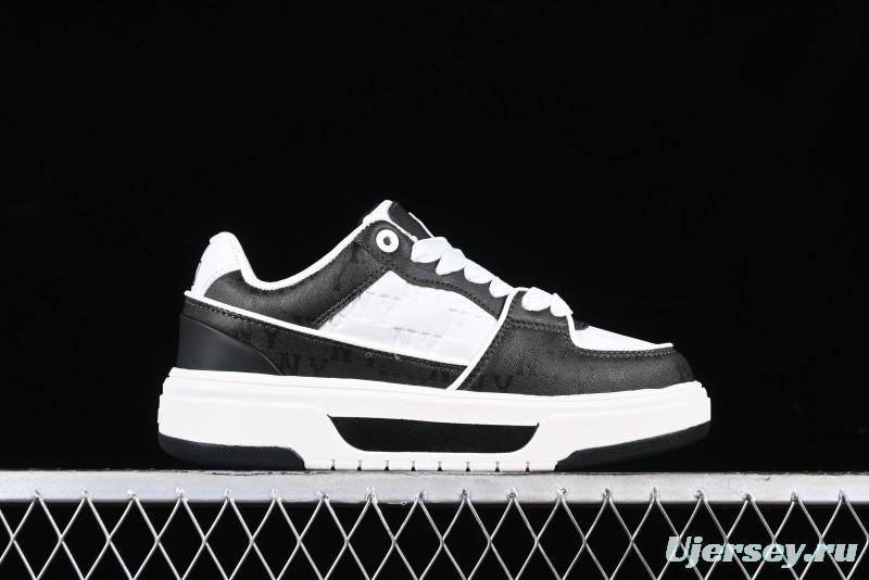 MLB NY Yankees Chunky Liner Classic Monogram Lightweight Platform Sneakers with 6cm Height Boost - 3ASXCMN4N50BKS