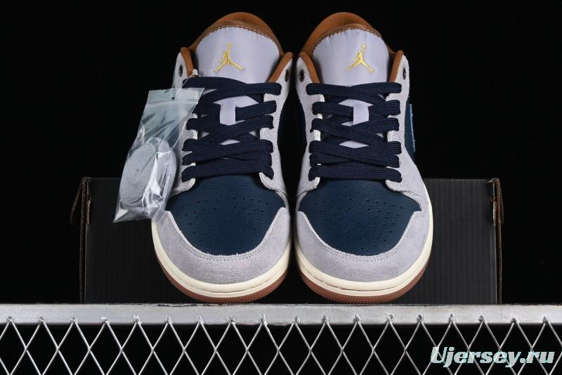 Nike Air Jordan 1 Low AJ1 Customized Low-Top Casual Sneakers - FZ5042-041