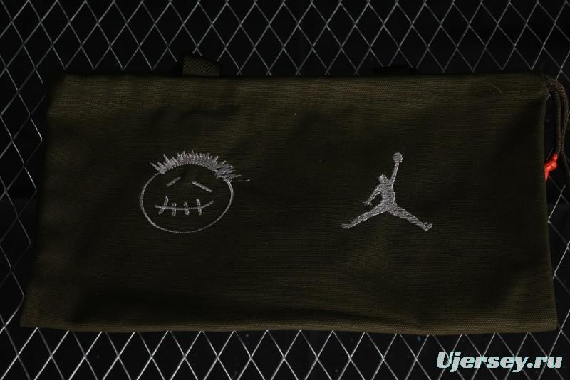 Nike Travis Scott x Jordan Cut The Check AJ1 Basketball Shoes with Velcro Strap - FZ8117-003