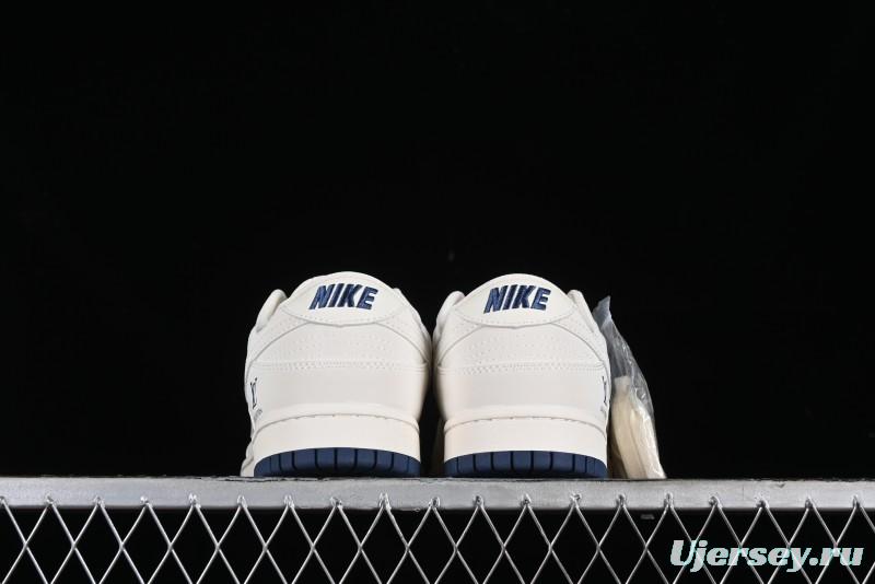 Nike SB Dunk Low LV Collaboration - Double Swoosh Blue Sole Anniversary High-End Custom Low-Top Casual Skate Shoes - XX2025-320