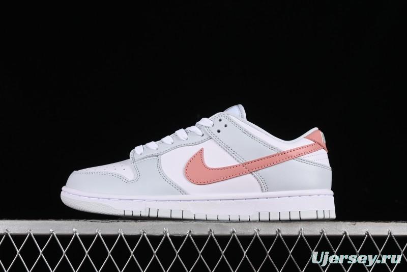 Nike SB Dunk Low White Grey Pink Skateboarding Shoes - HF0730-160