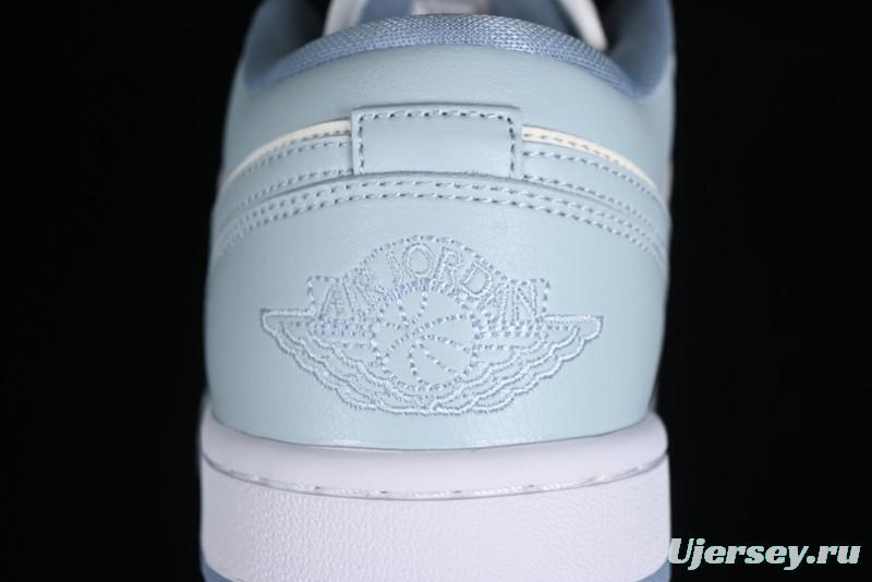 Nike Air Jordan 1 Low AJ1 White Magnolia Casual Sneakers - DC0774-164