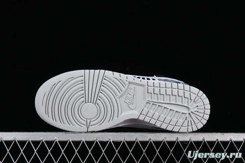 Nike Dunk Low SB Graffiti Halloween Cross Distressed Gradient Lace-Up Casual Skate Shoes - DV0831-101