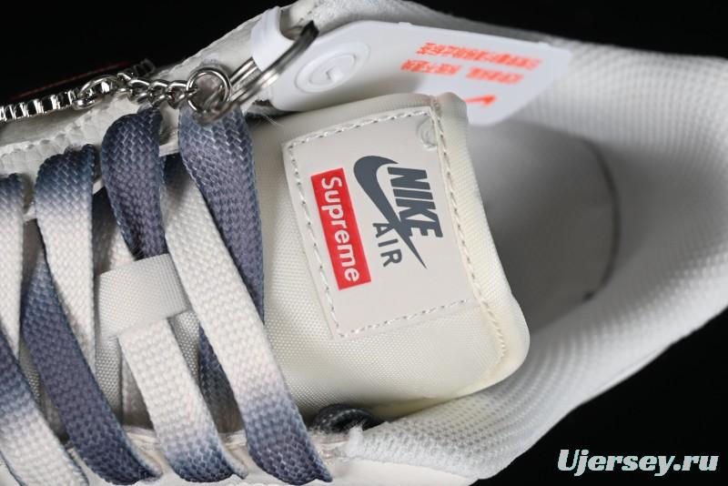 Nike Air Force 1 '07 Low LV Collaboration - White Grey Two-Tone Low-Top Casual Sneakers - XZ6188-005