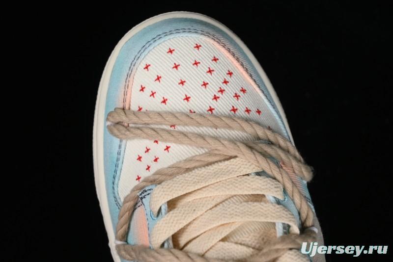 Nike Dunk Low Sky City Dopamine Gradient Sashiko Stitch Hemp Rope SB Low-top Casual Sneakers - DV0834-100