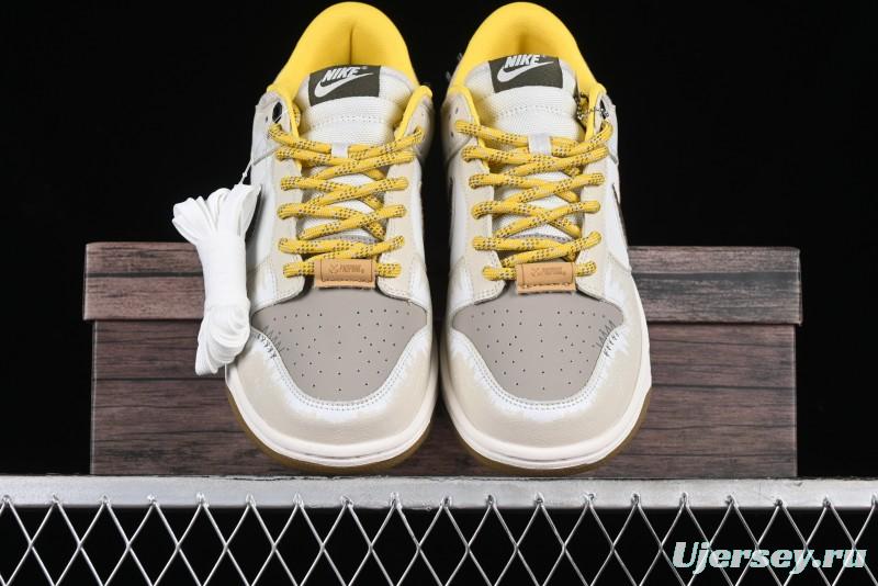 Nike Dunk Low Panda Prank Sail Era Sails Tan Brown SB Strap Low-Top Casual Skate Shoes - FV3629-371