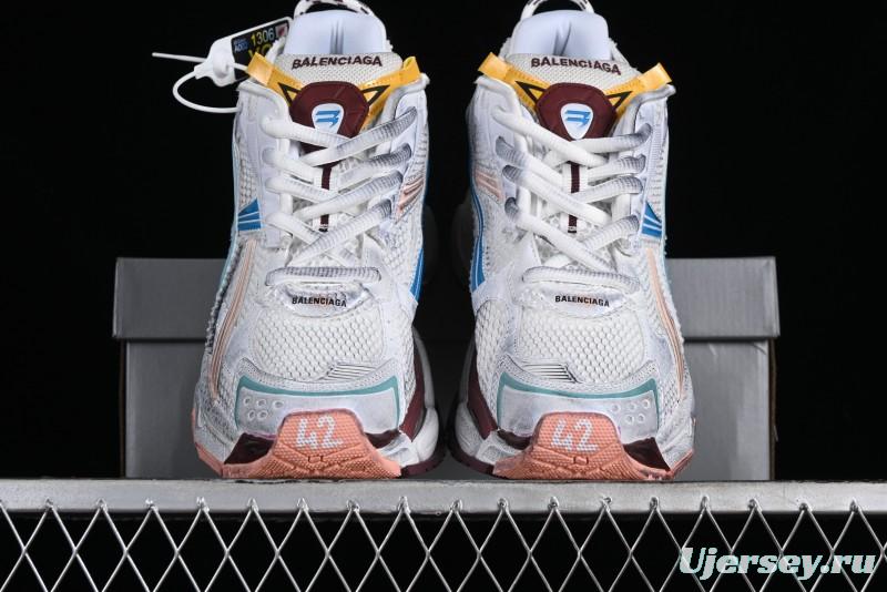 Balenciaga Runner Kith Four Color Retro Casual Sneakers - W3RBMU9754