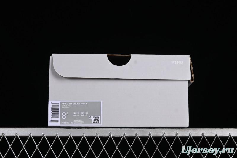 Nike Air Force 1 '07 Low Black White Broken Hook Casual Sneakers - HF9096-100