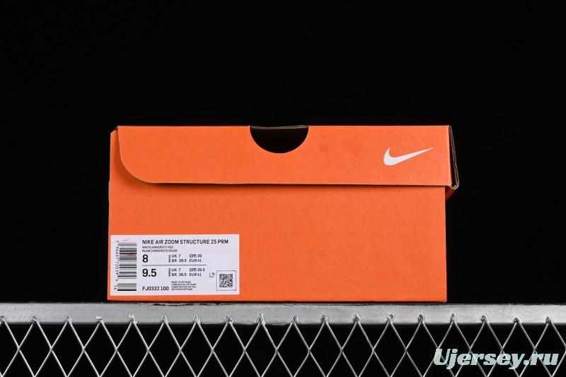 Nike Air Zoom Structure 25 2024 New Cushioning Anti-Slip Comfortable Running Shoes - FJ0332-100