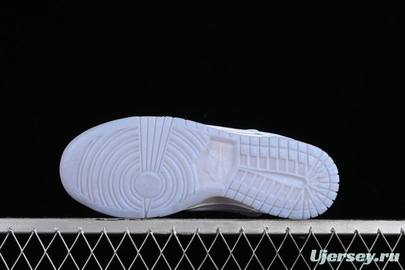 Nike Dunk Low SB Casual Sneakers in Light Blue with Sea Salt Lime Accents - FJ7743-194