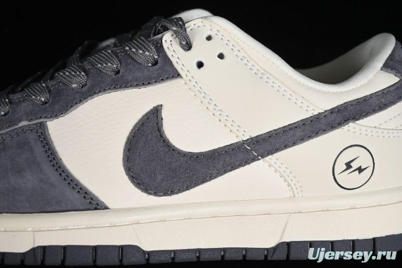 Nike SB Dunk Low Lightning Collaboration - Off White Navy Blue Small Blue Swoosh Anniversary High-End Custom Low-Top Casual Sneakers - XD1688-032