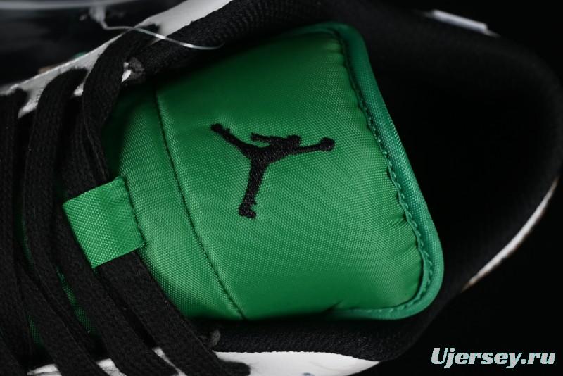 Nike Air Jordan 1 Low Retro Basketball Shoes with Panda Mischief Pioneer Rider Design - 553558-065