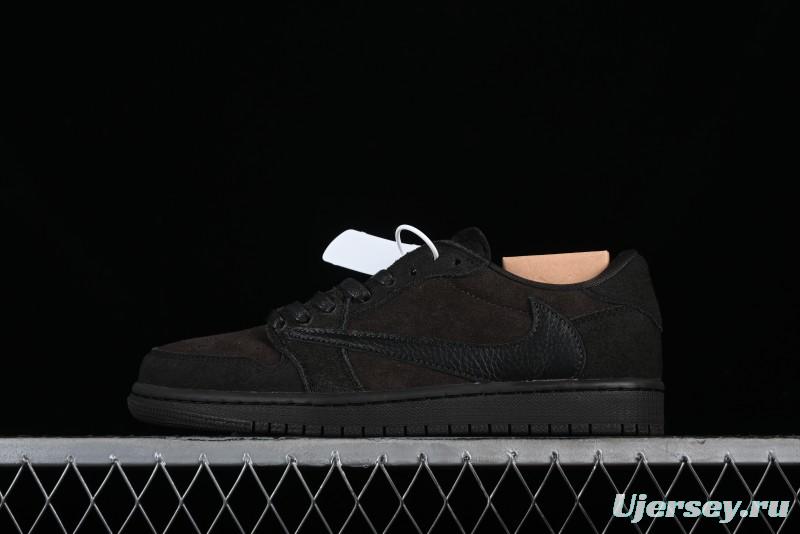 Nike Travis Scott x Air Jordan 1 Low OG AJ1 Reverse Swoosh Sneakers - DM7866-202