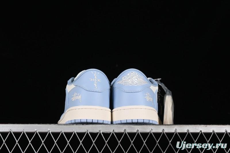 Nike Travis Scott x Fragment Design x Air Jordan 1 Low OG SP AJ1 Retro Sneakers - BB6588-101