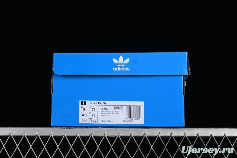 Adidas Originals SL 72 Retro Running Shoes with Ecotex Tongue and EVA Midsole - IE3427