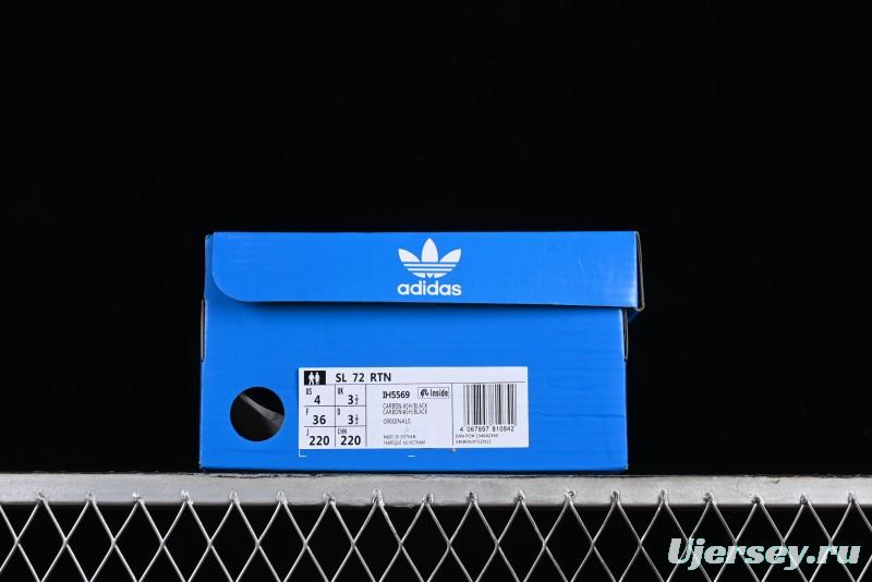 Adidas Originals SL 72 Retro Running Shoes with Nylon Upper and Rubber Outsole - IH5569