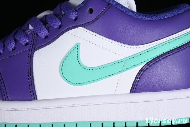 Nike Air Jordan 1 Low AJ1 Charlotte Hornets Lifestyle Casual Sneakers - HJ9013-550