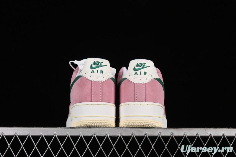 Nike Air Force 1 '07 Low Casual Sneakers in White Pink Green - FV9346-100