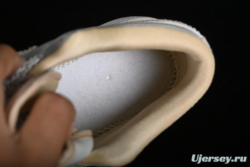 Nike Air Jordan 1 Low AJ1 Louis Vuitton Print Khaki Custom High-End Low-Top Basketball Shoes - SJ9950-004