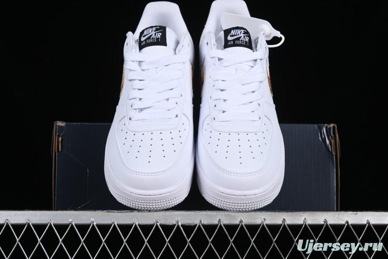Nike Air Force 1 '07 Low Casual Sneakers with Full-Length Air Cushion - AO1635-100