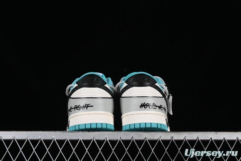 Nike Dunk Low Panda Prank Star Trek SB Strap Low-Top Casual Sneakers - DV0833-101