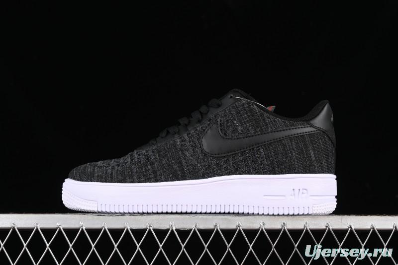 Nike Air Force 1 '07 Low 2.0 Black Flyknit Casual Sneakers - CI0051-300