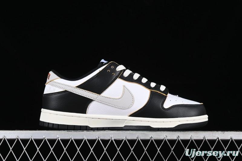 Nike HUF x SB Dunk Low "San Francisco" Black White Panda Skateboarding Shoes - FD8775-001