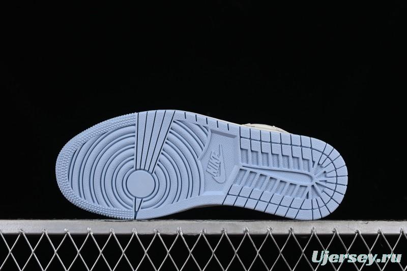 Nike Travis Scott x Fragment Design x Jordan Air Jordan 1 Low OG SP AJ1 LV Peacock Blue Low-top Casual Sneakers - LJ5188-003